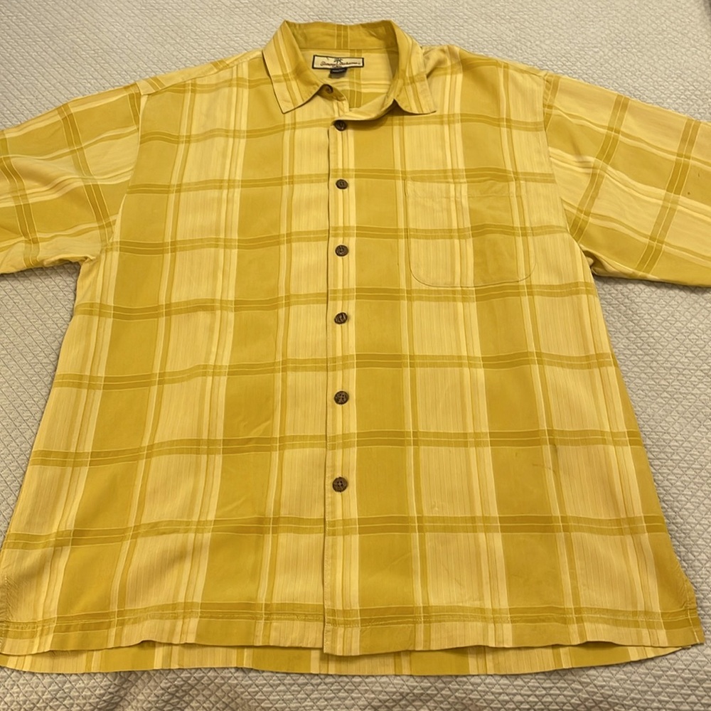 Tommy Bahama Men’s Shirt, Size Large, 100% Silk